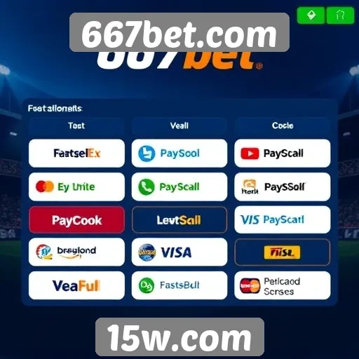 Estudo das opções de pagamento na 667bet.com